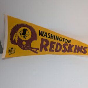 Vintage Washington Redskins Felt Pennant